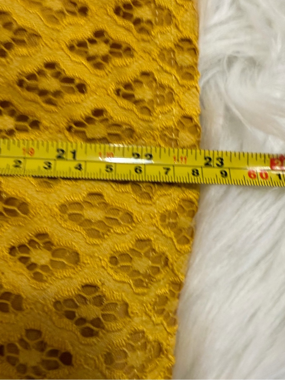 PrettyLittleThing Mustard Yellow Lace Halter Mini Dress Size XS / US 2 - Picture 10 of 12